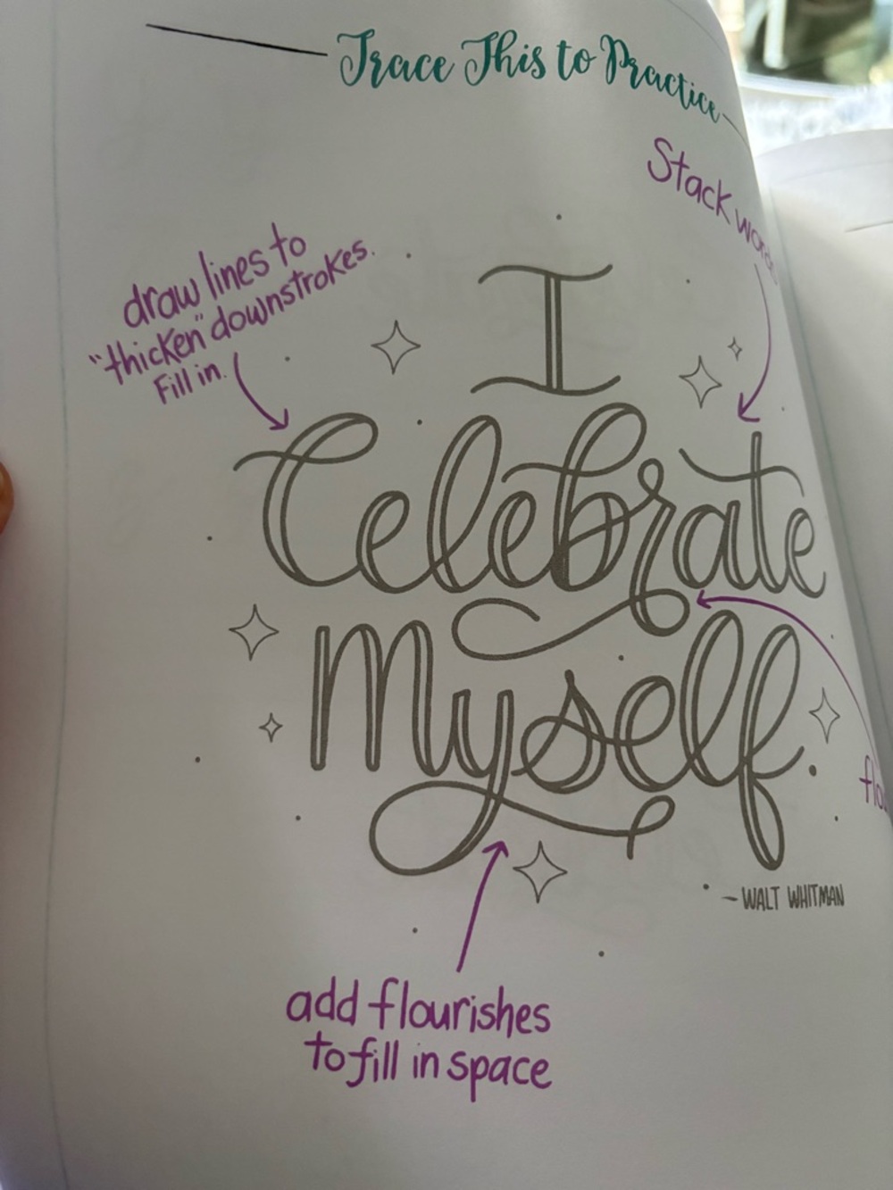 Creative Lettering Journal with Inspirational Quotes - Picture 6 of 8